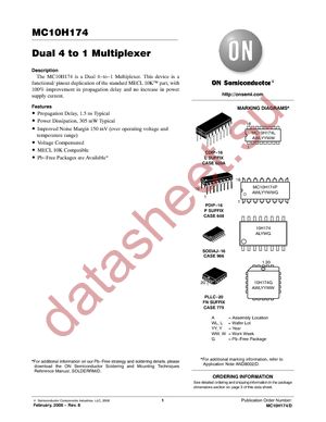 MC10H174L datasheet  